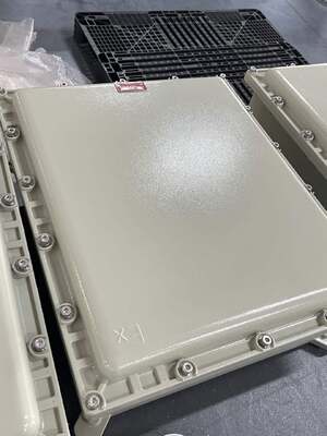 কাস্টমাইজড অ্যালুমিনিয়াম খাদ ATEX Ex প্রমাণ জংশন বক্স, তেল শোধনাগারের জন্য SS304&316 উপাদান G3/4 কেবল এন্ট্রি সহ