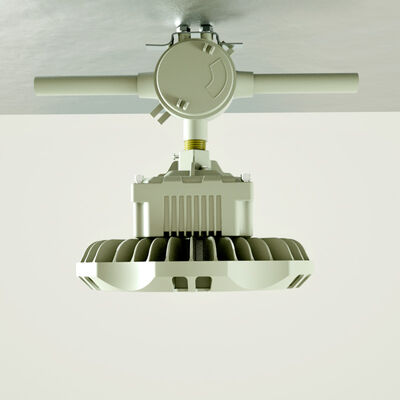 হলুদ ফিনিস বিস্ফোরণ প্রতিরোধী এলইডি উচ্চ বে লাইট ডাই কাস্টিং অ্যালুমিনিয়াম হাউজিং রঙ তাপমাত্রা 3000 থেকে 6500K রাসায়নিক উদ্ভিদের জন্য