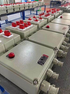 Ex Mark Ex Db IIC T6 Gb Ex Tb IIIC T80°C Db বিস্ফোরণ প্রতিরোধী টার্মিনাল বক্স গ্রাহকের সেটিংস সক্ষম বিস্ফোরণ প্রতিরোধী বৈদ্যুতিক বক্স