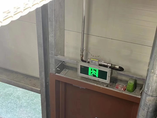 Ra≥70 5000K IP66 বিস্ফোরণ প্রতিরোধী জরুরী ল্যাম্প এমবেডেড নিরাপত্তা প্রস্থান সূচক আগুন জরুরী প্রস্থান সাইন লাইট