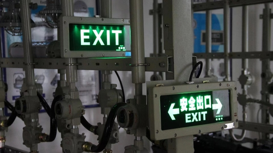 220V 3W Led Explosion Proof 5000 ঘন্টা Exit Sign Light 4J Impact Resistance বিস্ফোরণ প্রতিরোধী Exit Light