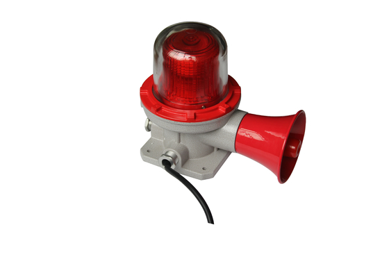 শক্তিশালী ধাক্কা প্রতিরোধের 220VAC 50HZ 120-180db বিস্ফোরণ প্রতিরোধী এলার্ম লাইট IIA IIB IIC বিস্ফোরক গ্যাস পরিবেশের জন্য