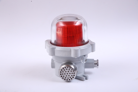 শক্তিশালী ধাক্কা প্রতিরোধের 220VAC 50HZ 120-180db বিস্ফোরণ প্রতিরোধী এলার্ম লাইট IIA IIB IIC বিস্ফোরক গ্যাস পরিবেশের জন্য