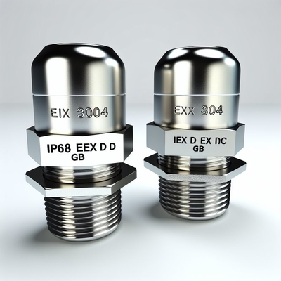 Ex প্রুফ ক্যাবল গ্র্যান্ড IP68 Ex D IIC Gb থ্রেড দৈর্ঘ্য 8 মিমি সার্টিফিকেট সিই ROHS ISO9001