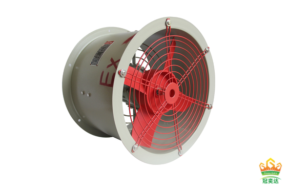 বিস্ফোরণ প্রতিরোধী এক্সিয়াল ভ্যান 2000m3/h 1450r/m বিস্ফোরণ বিপজ্জনক পরিবেশের জন্য 250mm ব্যাসার্ধ সহ