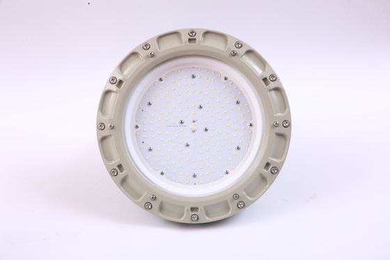 আউটডোর 140lm/w উচ্চ দক্ষতা 100w 150w নেতৃত্বাধীন বিস্ফোরণ প্রতিরোধী উচ্চ বে আলো IP66 LED বিস্ফোরণ প্রতিরোধী আলো