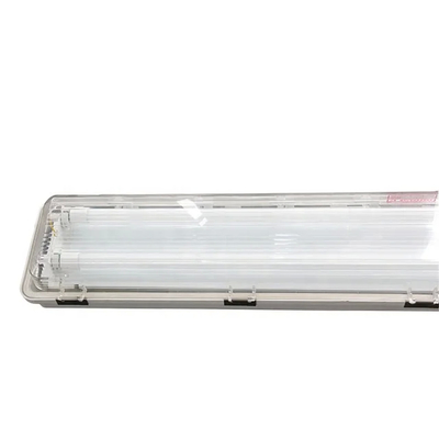 GRP উপাদান উচ্চ শক্তি 1200mm 2 * 18W বিস্ফোরণ প্রতিরোধী ফ্লুরোসেন্ট হালকা রাসায়নিক শিল্প জন্য
