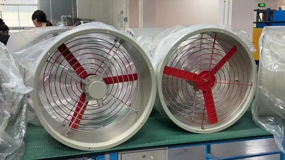 অভ্যন্তরীণভাবে নিরাপদ নিষ্কাশন ফ্যান 200-750mm WF2 IP54 Ex Db IIC T4 Gb ব্যবহৃত রাসায়নিক তেল গ্যাস