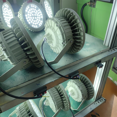 150W ATEX Div 1 ফ্লেমপ্রুফ এক্সপ্লোশনপ্রুফ এলইডি হাই বে লাইট 180lm/w, ডাব্লুএফ 2 সামুদ্রিক এবং শোধনাগার ব্যবহারের জন্য