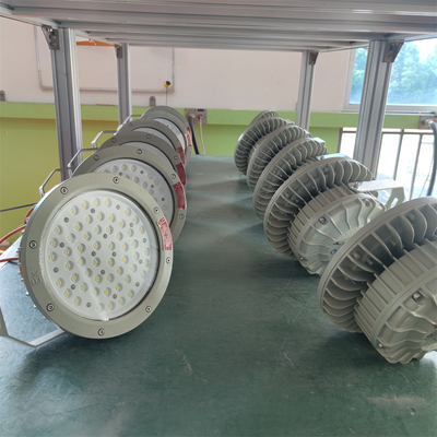 150W ATEX Div 1 ফ্লেমপ্রুফ এক্সপ্লোশনপ্রুফ এলইডি হাই বে লাইট 180lm/w, ডাব্লুএফ 2 সামুদ্রিক এবং শোধনাগার ব্যবহারের জন্য