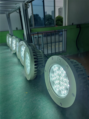 এক্স প্রুফ হাই বে লাইট 180lm/w ATEX জারা প্রতিরোধী IP66 LED আউটডোর সিলিং লাইট 50W-250W