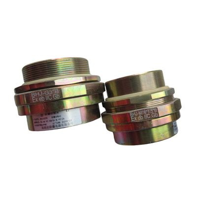 ATEX সিঙ্গল ওয়্যার বর্ম সিলভার এক্স প্রুফ ক্যাবল গ্রন্থি আইপি 68 রেটিং সহ