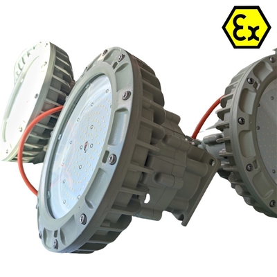 ATEX এক্স-প্রুফ নিরাপত্তা এলইডি আলো উচ্চ বে জলরোধী IECEx RoHS বিপজ্জনক রাসায়নিক শিল্পের জন্য সার্টিফাইড 3500lm 170W