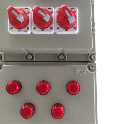 Exd e বিস্ফোরণ সুরক্ষিত নিয়ন্ত্রণ স্টেশন ATEX IP66 সামুদ্রিক গ্রেড অ্যালুমিনিয়াম বিপজ্জনক এলাকার জন্য কাস্টম নির্মিত 225A