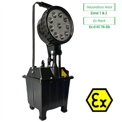ATEX অনুমোদিত বিস্ফোরণ প্রতিরোধক সরঞ্জাম IP65 10X3W কাস্টমাইজযোগ্য