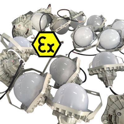 ATEX IP66 সুরক্ষা সহ বিস্ফোরণ প্ল্যাটফর্ম LED লাইট ফিক্সচার OEM সার্ভার 100lm/w