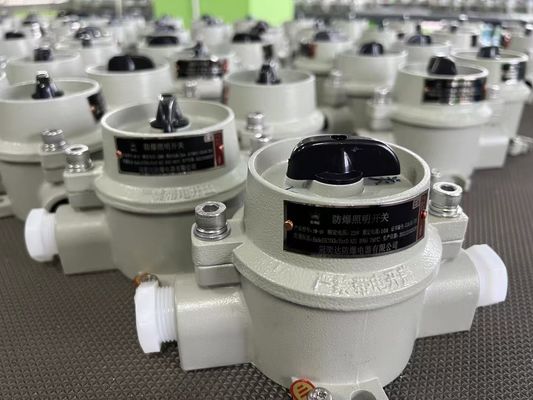 220V / 380V বিস্ফোরণ প্রমাণ বৈদ্যুতিক নির্বাচক সুইচ WF2 গ্রে জোন 22 সহ