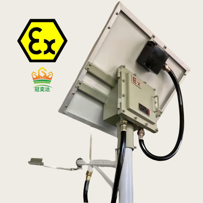 বিস্ফোরণ প্রতিরোধী সৌর স্ট্রিট লাইট Atex IECEx অনুমোদিত WF2 IP66 100 ওয়াট 140lm