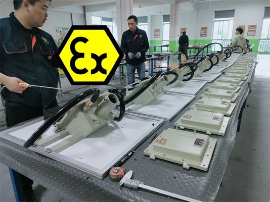 বিস্ফোরণ প্রতিরোধী ATEX Soalr LED স্ট্রিট লাইট ল্যাম্প আলোকসজ্জা 100 ওয়াট