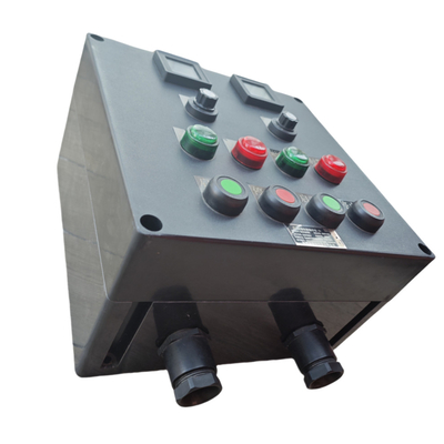 380V Flameproof Exproof GRP নিয়ন্ত্রণ স্টেশন CNEX ATEX অনুমোদিত সমগ্র প্লাস্টিক কাস্টমাইজযোগ্য ক্যাবল এন্ট্রি অফশোর অনশোর জোন1 জোন2 এর জন্য