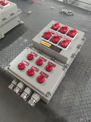 শক্তি - ATEX বিস্ফোরণ-প্রমাণ কন্ট্রোল স্টেশন শিখা-প্রমাণ বৈদ্যুতিক কন্ট্রোল বক্স 220/380Vac G1/2" G3/4" G1 G1.1/4" G1.1/2" G2