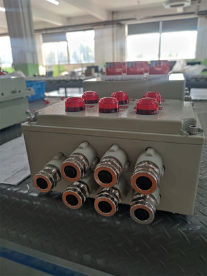 শক্তি - ATEX বিস্ফোরণ-প্রমাণ কন্ট্রোল স্টেশন শিখা-প্রমাণ বৈদ্যুতিক কন্ট্রোল বক্স 220/380Vac G1/2" G3/4" G1 G1.1/4" G1.1/2" G2