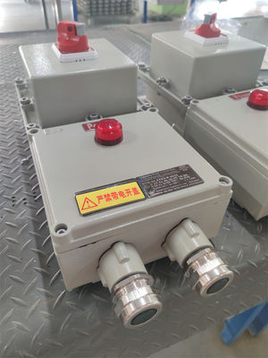 শক্তি - ATEX বিস্ফোরণ-প্রমাণ কন্ট্রোল স্টেশন শিখা-প্রমাণ বৈদ্যুতিক কন্ট্রোল বক্স 220/380Vac G1/2" G3/4" G1 G1.1/4" G1.1/2" G2