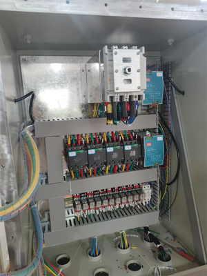 AC110/ 220/ 380/ 460v এক্সপ্রুফ ফ্লেমপ্রুফ ক্যাবিনেট বক্স মেরিন গ্রেড অ্যালুমিনিয়াম ডাব্লুএফ 2 আইপি 66 মেরিন গ্যাস অয়েল রাসায়নিক এলাকা জোন 1 জোন 21