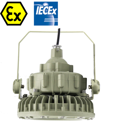 150W ATEX Div 1 ফ্লেমপ্রুফ এক্সপ্লোশনপ্রুফ এলইডি হাই বে লাইট 180lm/w, ডাব্লুএফ 2 সামুদ্রিক এবং শোধনাগার ব্যবহারের জন্য