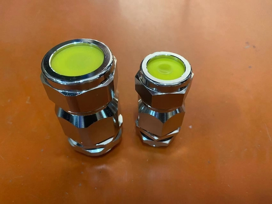 ATEX/IECEx ক্যাবল গ্র্যান্ড 10-14mm ক্যাবল ব্যাসার্ধের জন্য IP68 ব্রাস একক তারের রক্ষাকবচ