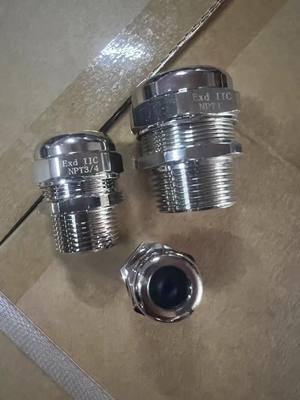 ব্রাস এক্স প্রুফ ক্যাবল গ্ল্যান্ড II 2G Ex Db Eb IIC T6 Gb II 2D Ex Tb IIIC T80°C Db -40- 100 ডিগ্রী