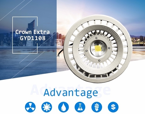 AC100-277V ইনপুট ভোল্টেজ এক্সপ্লোশন প্রুফ LED হাই বে লাইট গুদাম আলো জন্য অ্যালুমিনিয়াম হাউজিং