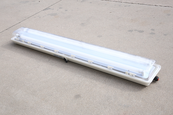 ATEX 1200mm দৈর্ঘ্য 2 * 18W ডাবল টিউব বিস্ফোরণ-প্রতিরোধী এলইডি রৈখিক আলো জোন 1 এবং 2, জোন 21 এবং 22 এর জন্য