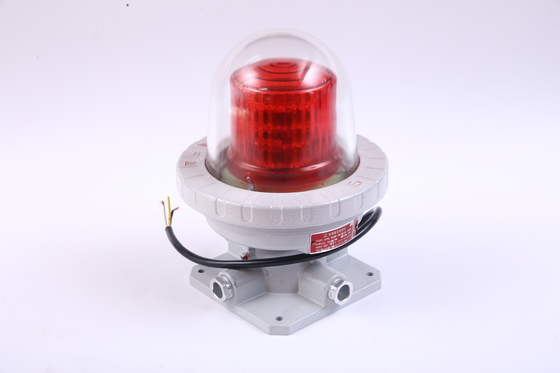 IP66 বিস্ফোরণ প্রতিরোধী এলার্ম লাইট লাল IP রেটিং IP66 এবং স্ট্যান্ডবাই বর্তমান ≤50mA