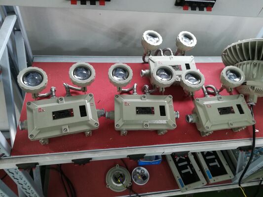 বিস্ফোরণ প্রতিরোধী ডাবল হেড অ্যালুমিনিয়াম খাদ শেল জরুরী আলো 220VAC/24VDC নিরাপত্তা IP66 LED আলো