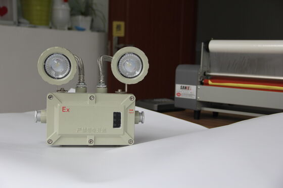 ATEX 2*3W LED ডাবল হেড জরুরী প্রস্থান আলো টুইন স্পট বিস্ফোরণ প্রতিরোধী জরুরী আলো রাসায়নিক উদ্ভিদ জন্য