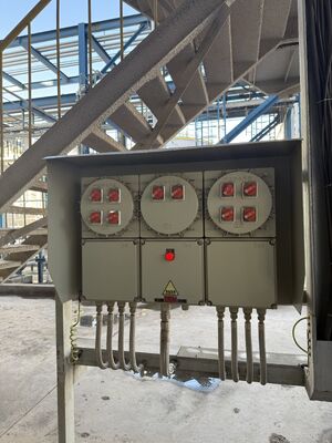 জং ধরা প্রতিরোধের ক্ষমতা IP 65 380V বৈদ্যুতিক শিখা-নিরোধক কন্ট্রোল প্যানেল, বিস্ফোরণ প্রমাণ ব্রেকার প্যানেল ক্যাবিনেট