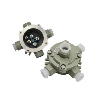 কাস্টম এনক্লোজার IP66 জলরোধী ATEX জংশন বক্স এনক্লোজার শিখা প্রতিরোধক পাওয়ার 220V/380V ঢালাই অ্যালুমিনিয়াম জংশন বক্স