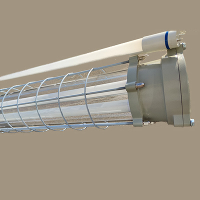 100lm/w 36w একক টিউব বিস্ফোরণ প্রতিরোধী এলইডি ফ্লুরোসেন্ট আলো জোন 1 এবং 2, জোন 21 এবং 22 এর জন্য