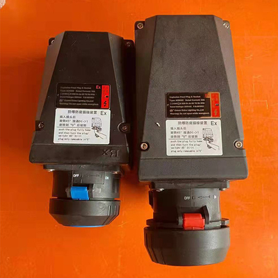 IP66 বিস্ফোরণ প্রতিরোধী প্লাগ এবং সকেট II 2G Ex Db IIC T6 Gb II 2D Ex Tb IIIC T80°C Db