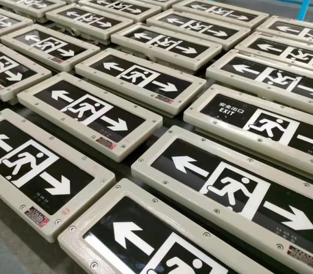 Ra≥70 5000K IP66 বিস্ফোরণ প্রতিরোধী জরুরী ল্যাম্প এমবেডেড নিরাপত্তা প্রস্থান সূচক আগুন জরুরী প্রস্থান সাইন লাইট