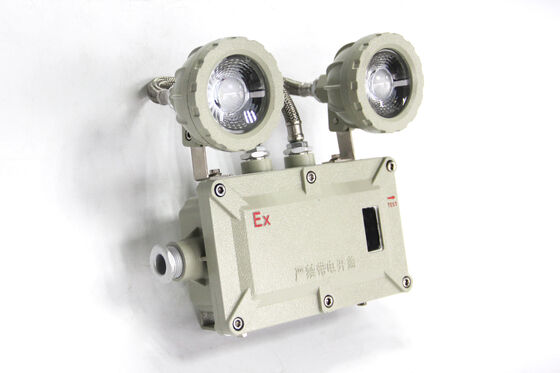 যমজ স্পট জরুরী আলো 90 মিনিট জরুরী সময় Led Explosion Proof Light 2-3W ডাবল টুইন হেড Explosion Proof Emergency Light